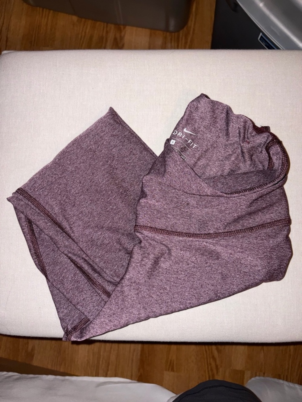 Nike Dri-FIT Heathered Burgundy Leggings